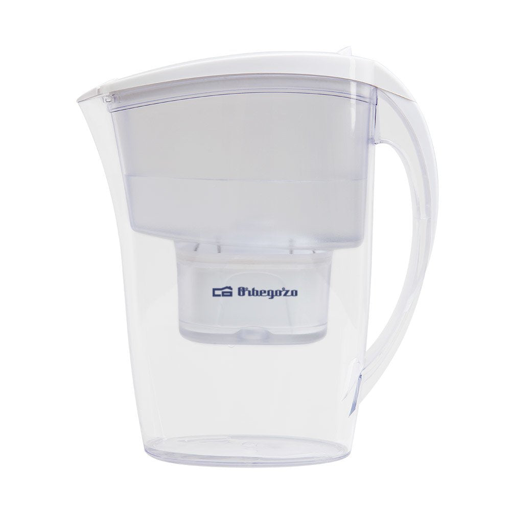 Orbegozo Jr 3025 Jarra Purificadora De Agua - Tres Cartuchos Filtrantes - Capacidad Total De 2.4 Litros - Indicador De