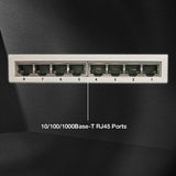 Lindy Network Switch - Gigabit, Desktop, 8 Port, 10/100/1000, Gestionado, Energía Sobre Ethernet (Poe)