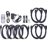 Inline Kvm Switch, 4x1 ,Hdmi 8k/60hz, Usb 3.2 Hub
