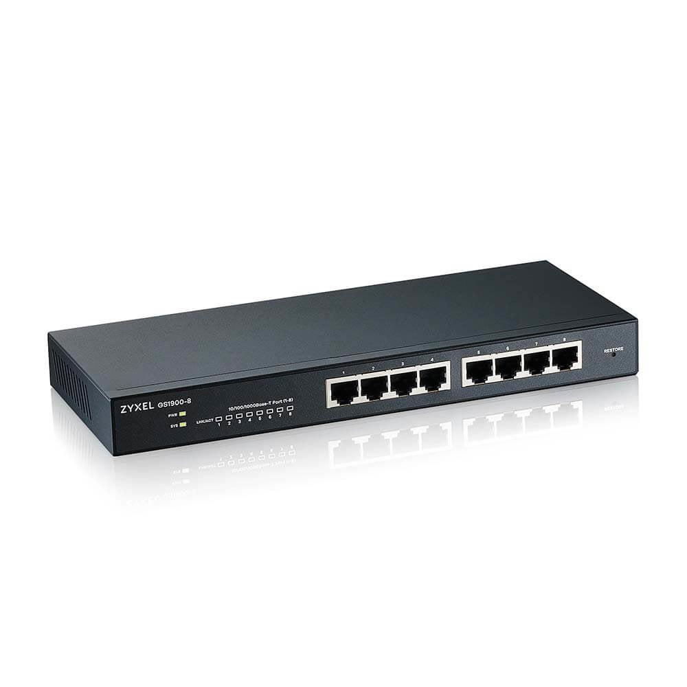 Zyxel Gs1900-8 Gestionado L2 Gigabit Ethernet (10/100/1000) Negro
