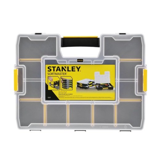 EAN 3253561947452 - Stanley CUBIX 1-94-745 pieza pequeña y caja de herramientas Caja para piezas pequeñas Negro, Transparente imagen 3