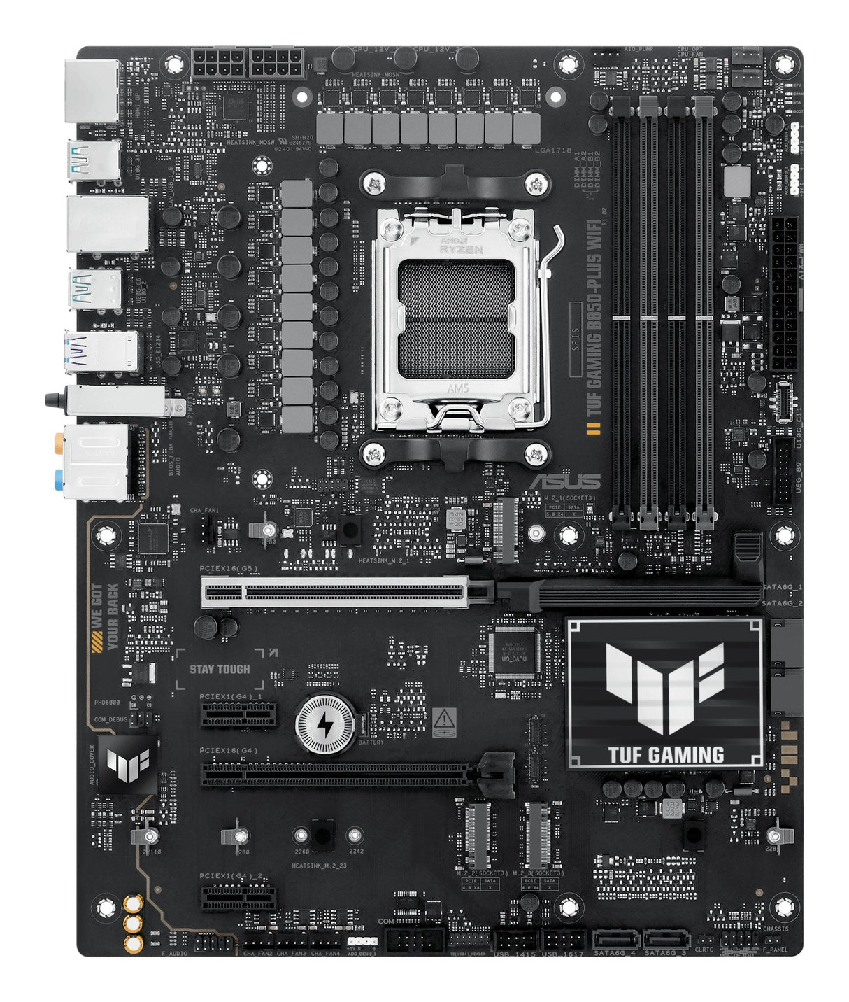 EAN 4711387781609 - ASUS TUF GAMING B850-PLUS WIFI AMD B850 Zócalo AM5 ATX imagen 2