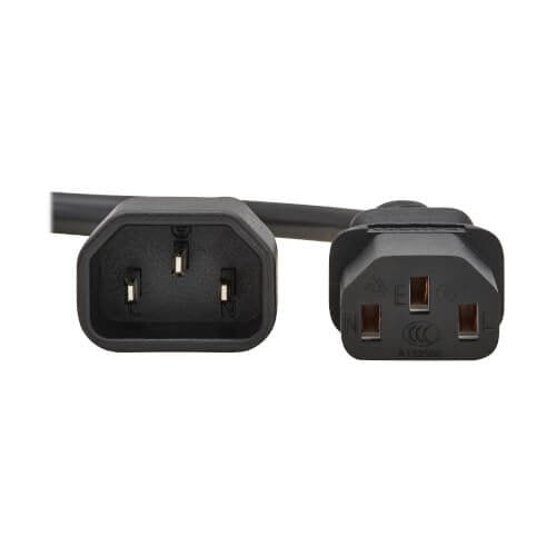 Pdu Power Cord C13 To C14 -  10a 250v H05vv-F 1m (3.28