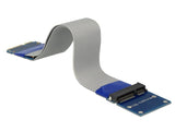Delock Verlängerung Mini Pci Express   Msata Stecker > Slot Riser Karte Mit Flexiblem Cable 13 Cm