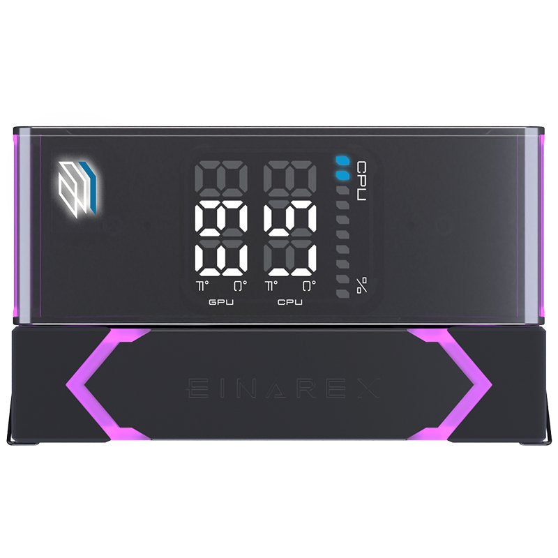 EAN 6977277369298 - Einarex EXAC-GL-100-R-B sistema de refrigeración para ordenador Procesador Refrigerador de aire 12 cm Neg imagen 12