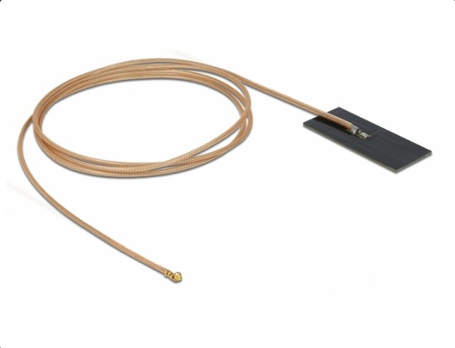 Delock 12609 Antena Wlan 802.11 Ac/Ax/A/H/B/G/N I-Pex Inc., Mhf® I Macho De 0,5 - 1,2 Dbi Y Pcb De Rg-178 1 M Interna Autoadhesiva