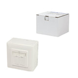 Logilink Np0124 Toma 2 X Rj-45 Cat 6a Superficie Y Empotrado Apantallado Metálico, Blanco