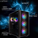 Captiva Highend Gaming Pc R90-899 Ryz7 7800x3d 32gb 1tbssd Rtx5060ti W11 Home