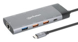 EAN 0766623130714 - Manhattan 130714 base para portátil y replicador de puertos Alámbrico USB 3.2 Gen 2 (3.1 Gen 2) Type-C Gr imagen 1