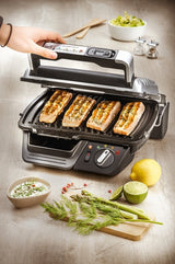 Parrilla Tefal Gc451b12 Tradicional Con Parrilla 2000w Color Plateado