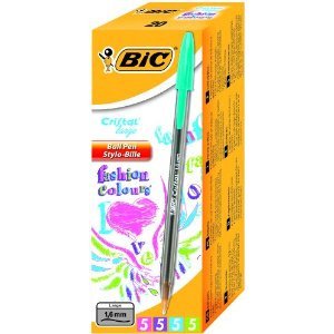 Bic Bolígrafo Cristal Fun Fashion Colores Caja -20u-