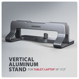 EAN 8595247909268 - Axagon STND-VG Vertikaler Laptop-Ständer, einstellbare Breite, Aluminium Soporte para ordenador portátil  imagen 2