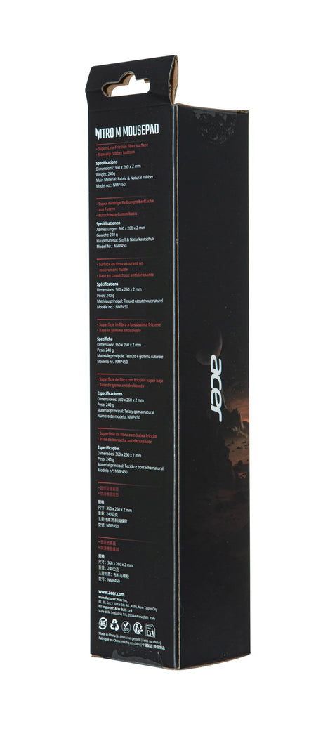 EAN 4711474322159 - Acer Nitro Mousepad NMP450 - M size Alfombrilla de ratón para juegos Multicolor imagen 6