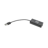 Adaptador Tripp Lite U236-000-R  Usb 2.0 Ethernet Nic - 10/100 Mbps, Rj45, Negro