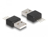 Delock Adaptador Usb 2.0 Tipo-A Macho Con Conexión 4 Pines