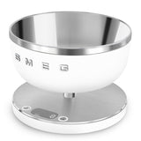 Smeg Ksc01whmww Báscula De Cocina Acero Inoxidable, Blanco Encimera Alrededor Báscula Electrónica De Cocina