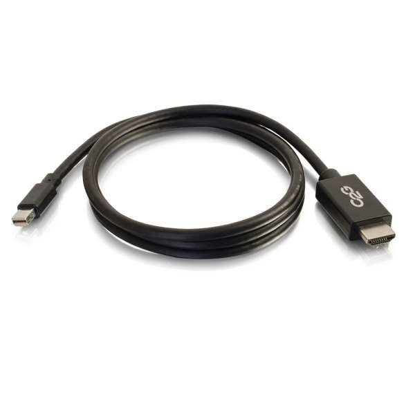 C2g 6ft Mini Displayport To Hdmi Cable Mini Dp To Hdmi Adapter Cable M/M Adaptador De Vídeo Conforme A La Taa Mini Displayport Macho A Hdmi Macho 1.83 M Negro