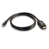 C2g 6ft Mini Displayport To Hdmi Cable Mini Dp To Hdmi Adapter Cable M/M Adaptador De Vídeo Conforme A La Taa Mini Displayport Macho A Hdmi Macho 1.83 M Negro