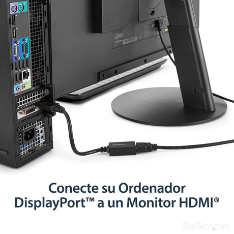 EAN 0065030836876 - StarTech.com DP2HDMI2 adaptador de cable de vídeo 0,21 m Negro imagen 8