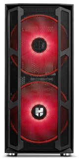 Caja Pc Nox Torre Atx Hummer Nova Argb 2xven 200mm Argb/Control Led/Lateralcristaltemplad Nxhummernova