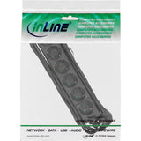 Inline Regleta 6 Tomas 6x Tipo F 3m Cable Negro