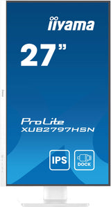 EAN 4948570124992 - iiyama ProLite XUB2797HSN-W2 pantalla para PC 68,6 cm (27") 1920 x 1080 Pixeles Full HD LED Blanco imagen 3