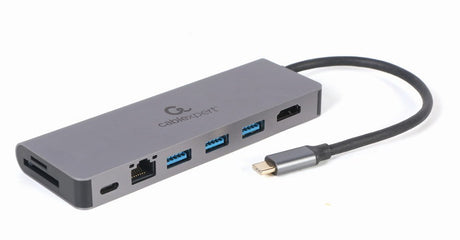 EAN 8716309127097 - Gembird A-CM-COMBO5-05 hub de interfaz USB 3.2 Gen 1 (3.1 Gen 1) Type-C 5000 Mbit/s Gris imagen 1