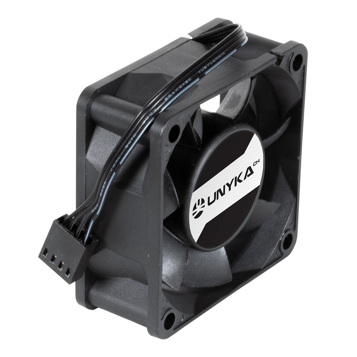 Ventilador Pc Unykach Server 60mm De Doble Bola - Velocidad Max. 3000rpm - Conector De 4 Pines Con Control De Temperatura