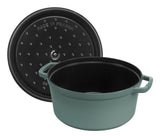 Staub La Cocotte 24cm Round, Eukalyptus, Cast Iron