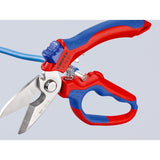 Tijeras Eléctricas Con Ángulo De Knipex 95 05 20 Sb Rojo/Azul