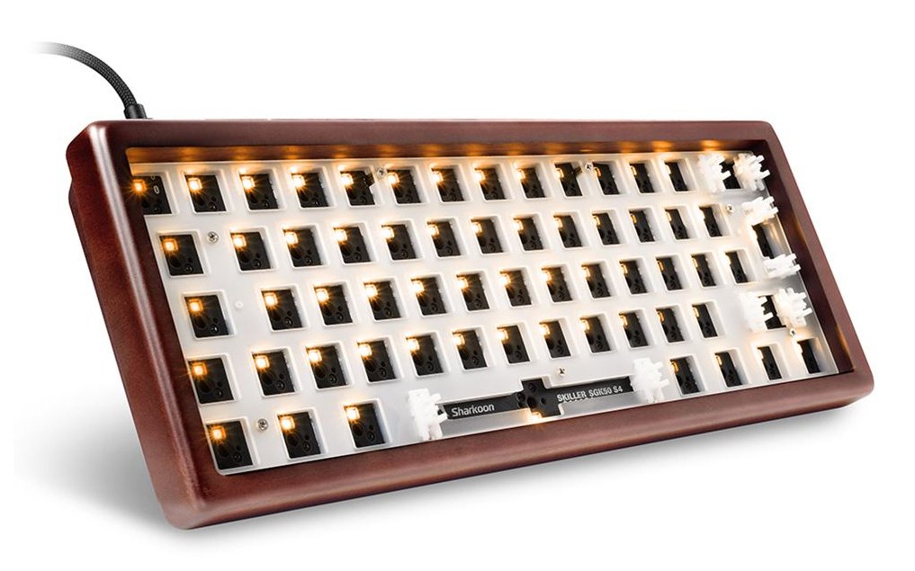 EAN 4044951042760 - Sharkoon SGK50 S4 teclado Hogar USB No Alemán Madera imagen 1