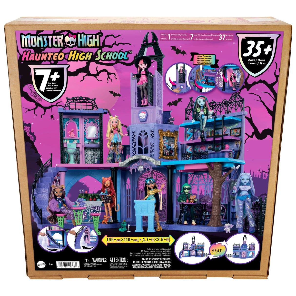 Casa De Muñecas Mattel Monster High  Secundaria Embrujada  Hlp88