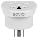 Savio Ap-07 Adaptador E Inversor De Corriente Universal 2500 W Blanco