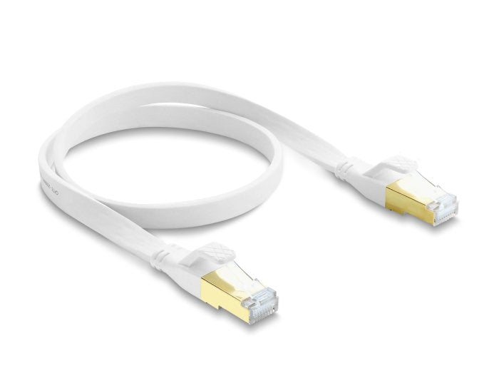 Delock Rj45 Flachband Cable De Red Cat.8.1 U Ftp 40gbps, 0,5m