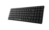 Teclado Rapoo Wireless Y Bluetooth E9100m Portugues 2.4ghz Bt 3.0 4.0 DiseãO Ultrafino Negro