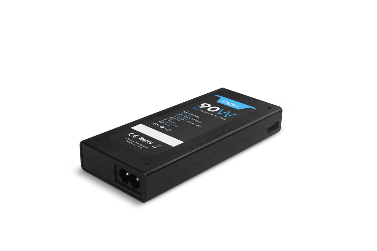 Nox Cargador Universal Port 90w Automatico Para Notebook  / 10 Conectores / Toma Usb Nxpwr90nb