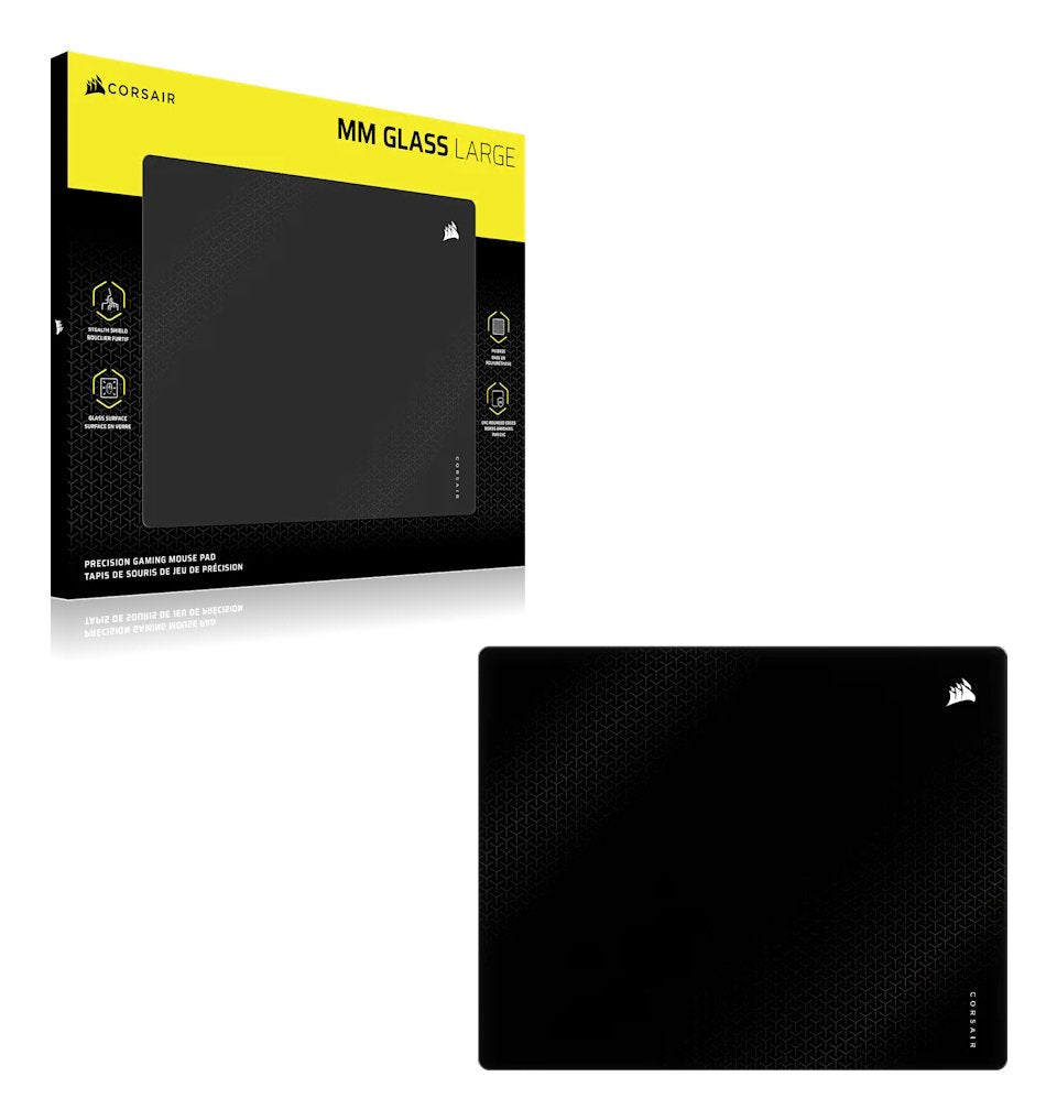 Alfombrilla Gaming Para Ratón Mm Glass Large Precision - Negra