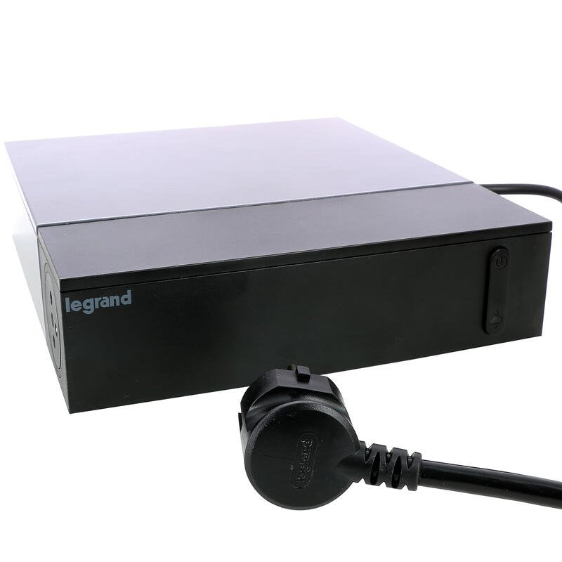 Przedluzacz Tv Ochron   4x2p+Z + 4x2p 2m Czarny