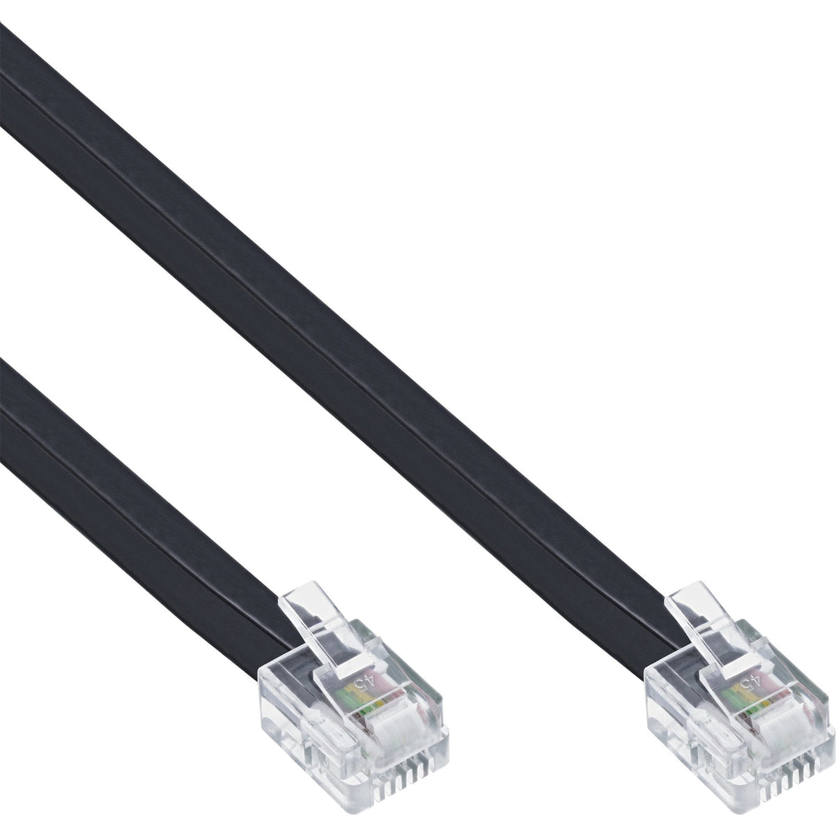 Cable Modular Inline Rj12 6 Hilos 6p6c Macho A Macho 15m