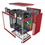 Caja Montech King Pro 95, Roja, Vidrio Templado X 2 King95pror