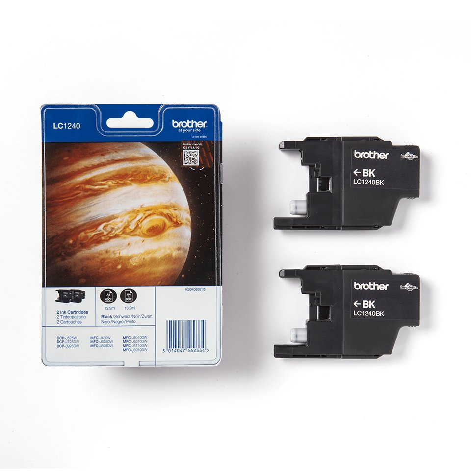 Brojoher Tinta Lc1240bkbp2 / Lc-1240bkbp2 Paquete Doble Negro