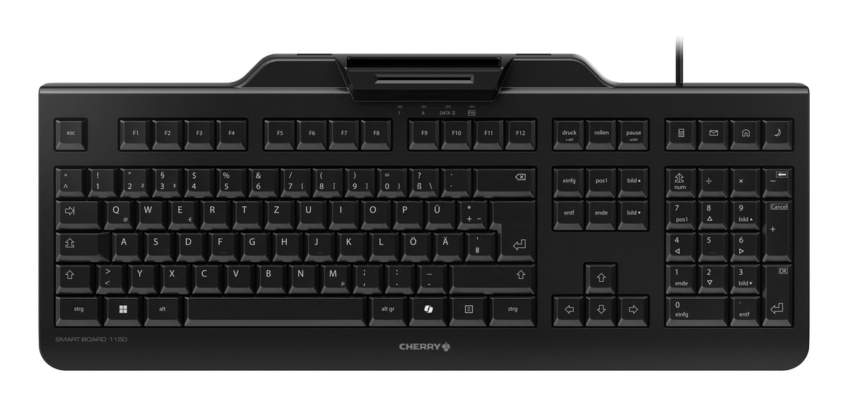 Cherry Keyboard Smart Board 1150 Smartcard [De] Black Contact, Smartcard, Usb-A
