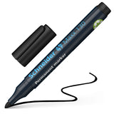 Schneider Marcador Permanente Maxx 130 Recargable Punta Redonda Negro -10u-