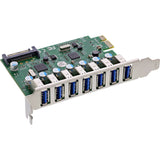 Inline® Usb-A 3.2 Gen.1 7 Port Host Controller Pcie, Sata Power