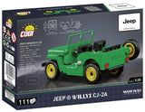 Cobi Jeep Willys Cj-2a, Juguetes De Construcción Verde Cobi-24517