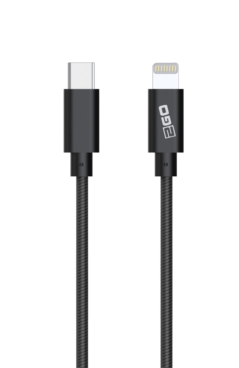 Cable De Carga Usb 2go-Certificado Mfi Antracita-100cm Apple Usb Tipo C