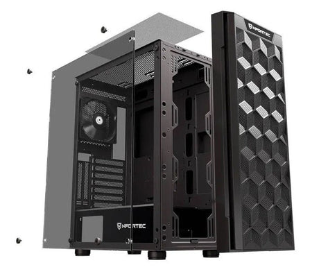 EAN 8435443721724 - Nfortec NF-CS-AZIR-B carcasa de ordenador Torre Negro imagen 4