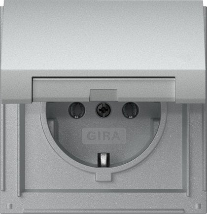 Gira Tx44 Toma De Corriente Schuko Aluminio