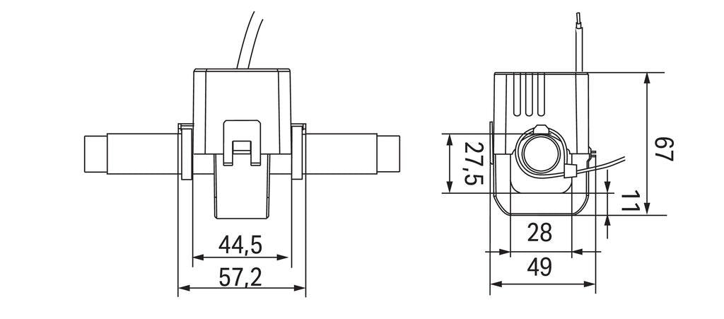 Wago 855-4105 250-101 Kabelumbau-Stromwandler 250a 5a 1 Va