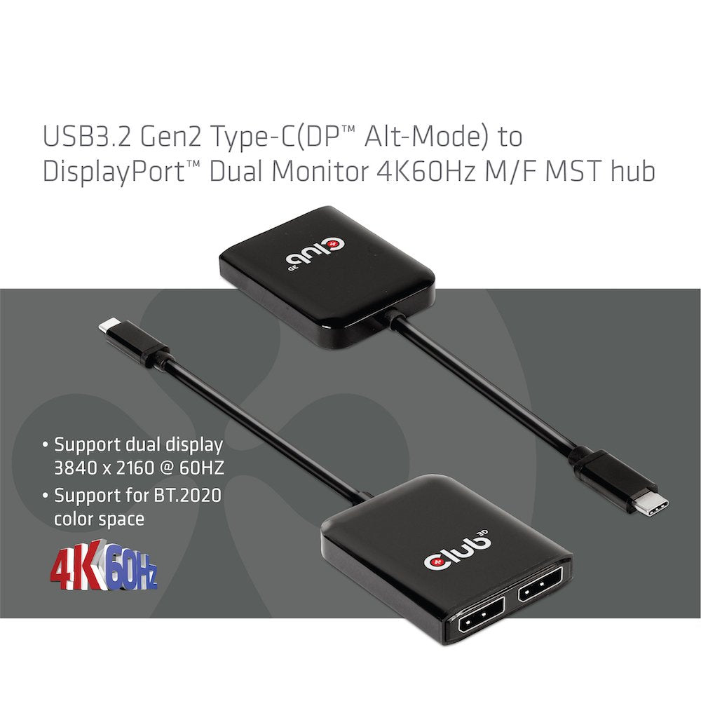 EAN 0841615102150 - CLUB3D CSV-1555 adaptador de cable de vídeo 1,5 m USB Tipo C 2 x DisplayPort Negro imagen 3